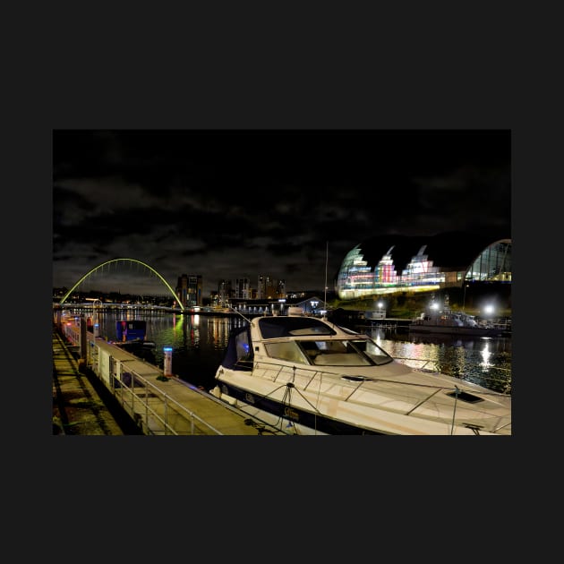 Newcastle Quayside at Night by Violaman