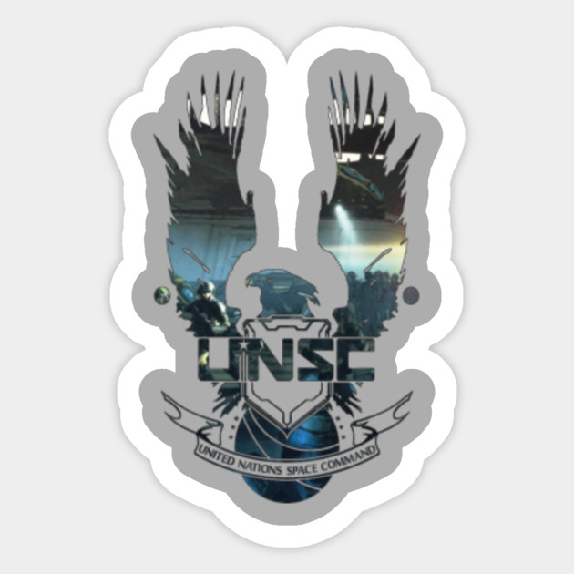 Unsc Halo Sticker Teepublic Au