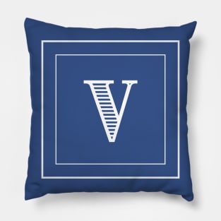 V Monogram Pillow