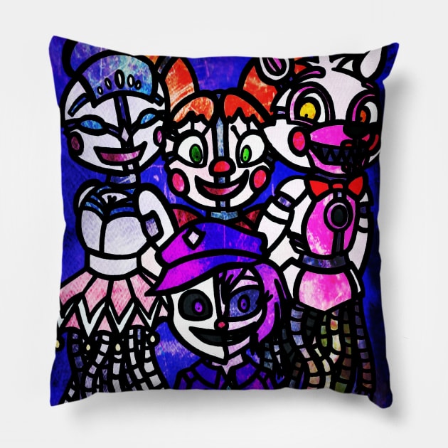 FNAF | Sister Location Pillow by ScribbleSketchScoo