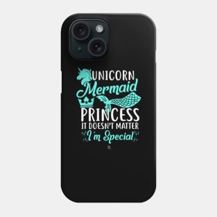 Unicorn mermaid princess gift- Phone Case