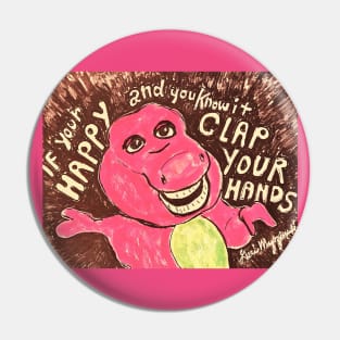 Barney If Your Happy and You Know it Clap your Hands Pin