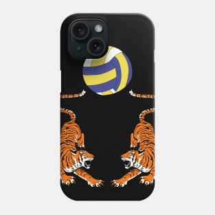 Tiger Volleyball Sports Team Jersey - Black Version Phone Case