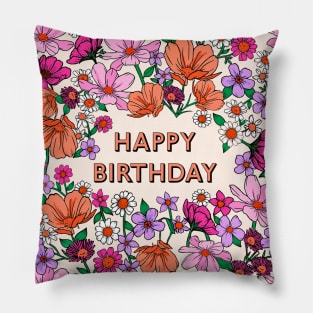 BOTANICAL BIRTHDAY Pillow