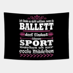 Ballett Mädchen Sport Geschenk Pirouette Tapestry