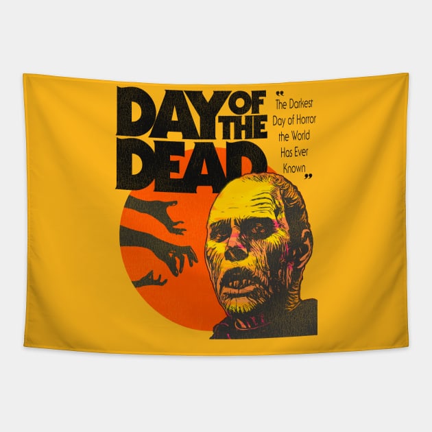 Day of the Dead: Cult Zombie Horror Film Tapestry by darklordpug