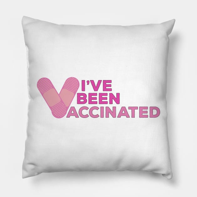 I've Been Vaccinated Pillow by DiegoCarvalho