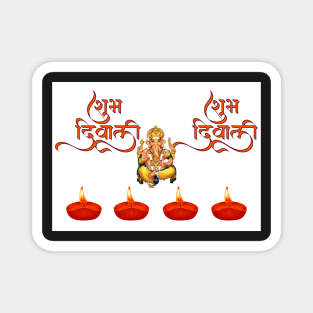 Happy Diwali Greeting Card Magnet