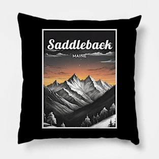 Saddleback maine usa ski Pillow