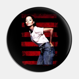 Diana Ross-Vintage Style-Red Stripes Pin