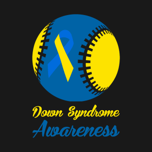 Down Syndrome Awareness Baseball Player Gift T-Shirt