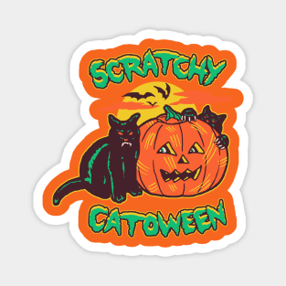 Scratchy Catoween Magnet