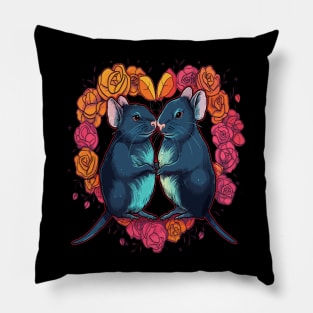 Rat Valentine Day Pillow