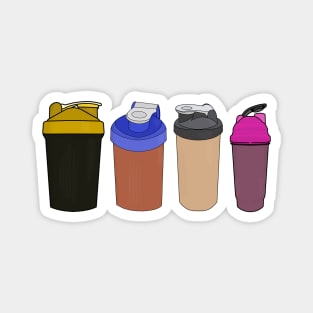 Water Bottle Shaker Gym Set Collection Magnet