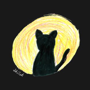 Black Cat by Shiloh - Homeschool Art Class 2021/22 Art Supplies Fundraiser T-Shirt