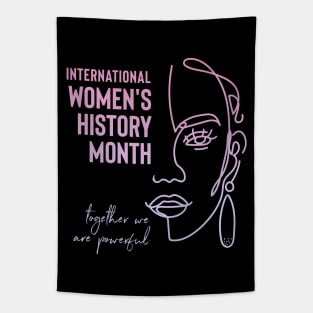 International Women's History Month Feminist Women Of Color Tapestry