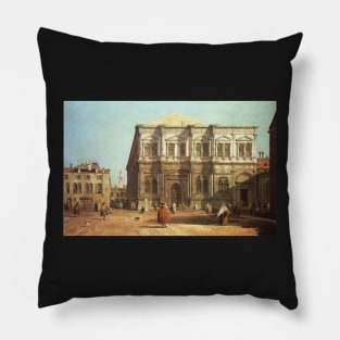 campo san rocco - Canaletto Pillow