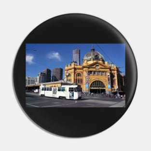 Flinders Street Station and Melbourne tram Pin