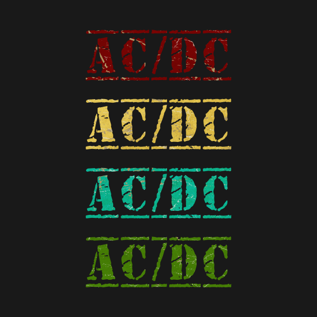 AC/DC 4 text vintage retro faded by arjunthemaniac