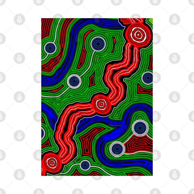 Aboriginal Art - Trans Railway by hogartharts