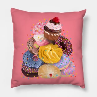 Cupcakes and Donuts Pillow