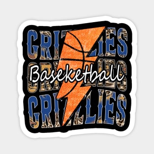 Graphic Basketball Grizzlies Proud Name Vintage Magnet