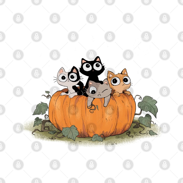 pumpkin cats by Hellenor