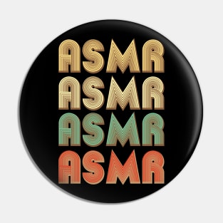 ASMR Tingles Vintage Text Print Pin