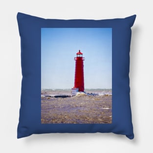 Grand Haven "Inner Pier" Lighthouse Pillow