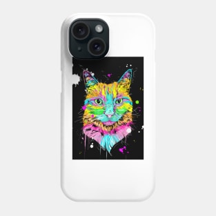 Neon Cat Phone Case