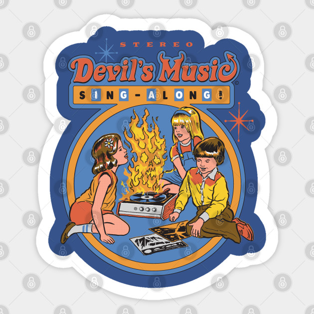 Devil's Music Sing-Along - Satan - Sticker