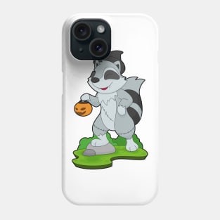 Racoon Halloween Pumpkin Phone Case