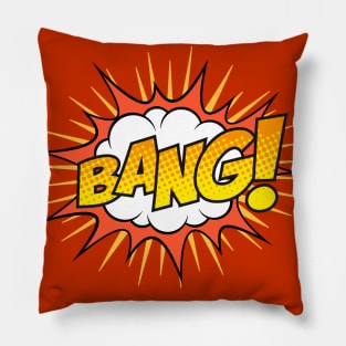 Bang Comic Book Text Pillow