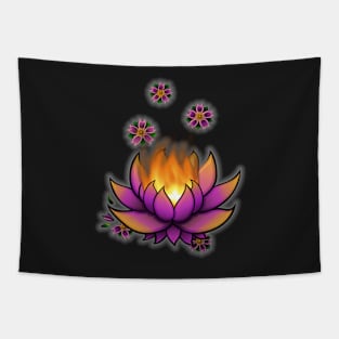 Flaming Lotus Tapestry