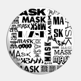 THE MASK TYPOGRAPHY DESIGN FOR 2020 IN BLACK TEXT Pin