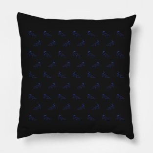 Blue Gator on White Pillow