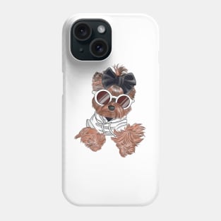 Cute stylish yorkie Phone Case
