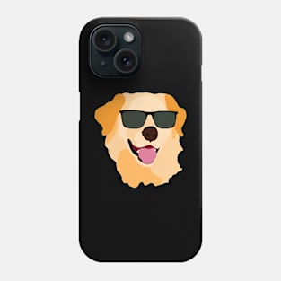 Golden Retriever with Sunglasses Phone Case