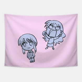 I draw chibi minamo and yukari sensei / azumanga daioh Tapestry