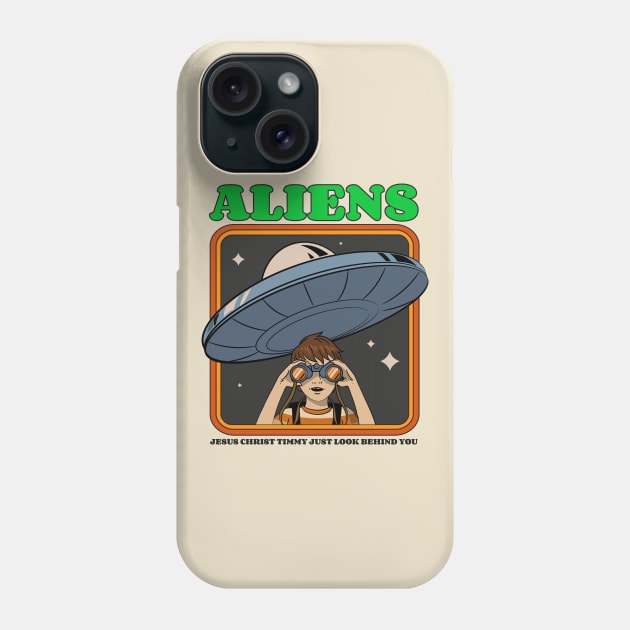 Aliens Ufos Uap Funny Ufo Phone Case by Tip Top Tee's