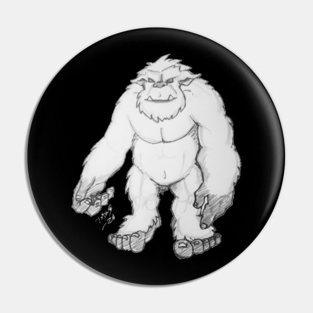 Abominable Snowman Pin by TonyBreeden