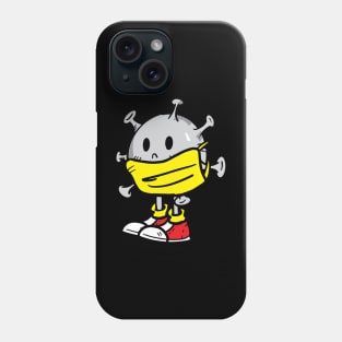 Virus boy png cartoon png Phone Case