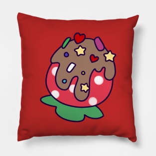 Chocolate Strawberry with Sprinkles Pillow