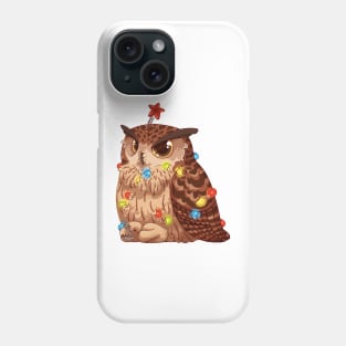 Christmas owl Phone Case