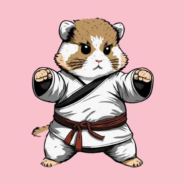 Karate Belt Colors Hamster Japanese Martial Art Defense by Kertz TheLegend