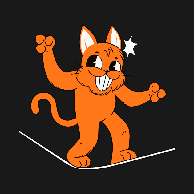 Cat Slacklining by timegraf