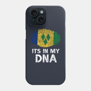 Its In My DNA Saint Vincent and the Grenadines Flag Fingerprint Phone Case