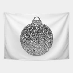 Silver Christmas bauble Tapestry