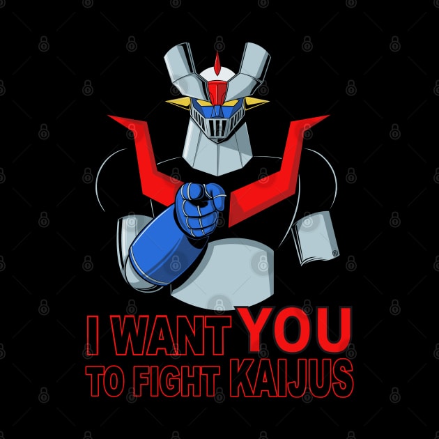 I WANT YOU TO FIGHT KAIJUS by FernandoSala