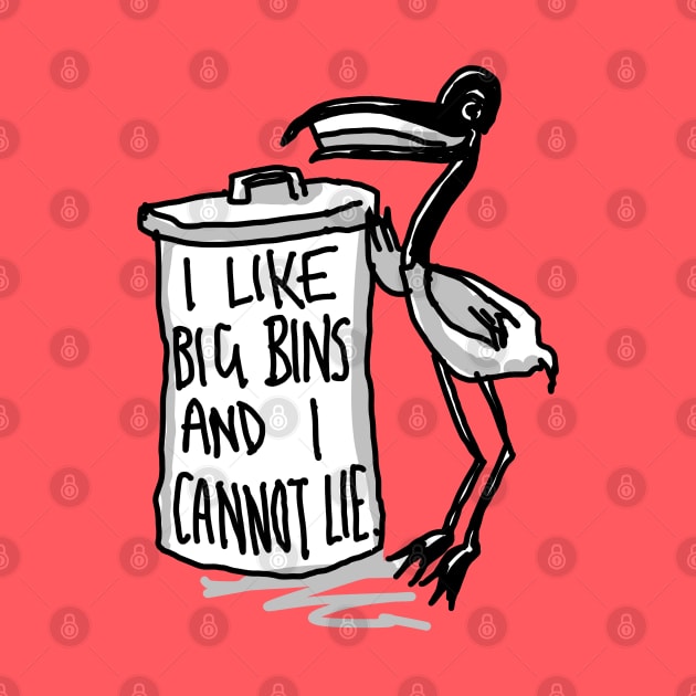 Funny Bin Chicken Ibis Bird Rap Pun Mashup! by sketchnkustom